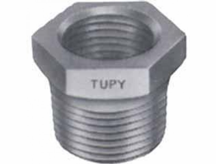 2002-08 - Bucha Redutora - Tupy  - 1/2 NPT E x 3/8 NPT I