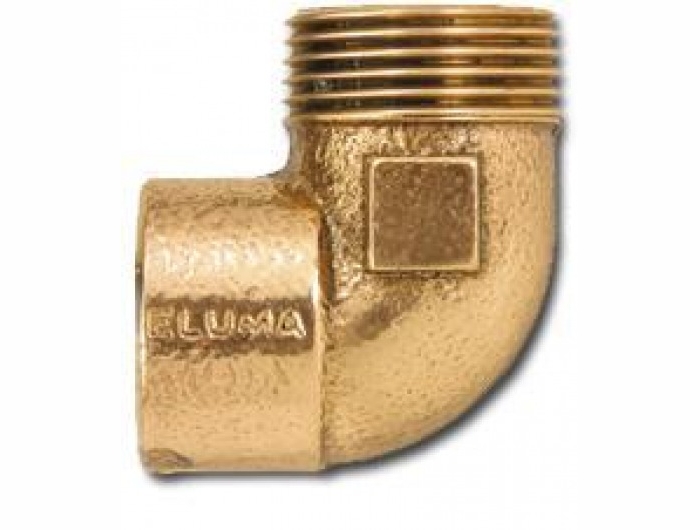 1411-01 - Cotovelo Macho Bronze Eluma - 807-4 - 22 x 3/4